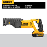 DeWalt DCS380P1 20V MAX Lithium Ion Reciprocating Saw Blade Kit With 5.0 Ah Battery