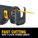 DeWalt DCS380P1 20V MAX Lithium Ion Reciprocating Saw Blade Kit With 5.0 Ah Battery
