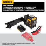 DeWalt DW089LR 12V 3 X 360 Degree Red Line Laser