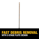DeWalt DW5404 3/16" X 6-1/2" X 8-1/2" Rock Carbide SDS Plus Hammer Bit
