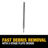DeWalt DW5466 1" X 16" X 18" Rock Carbide SDS Plus Hammer Bit