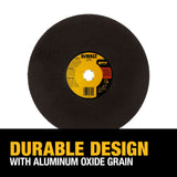DeWalt DW8001 14" X 7/64" X 1" General Purpose Chop Saw Wheel