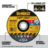 Dewalt DW8725 Cutting Wheel 6" X .045" X 7/8" HP T1