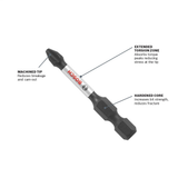 Bosch, ITT2035B, Screwdriver Bit, 3.5 in; Torx T20, 1/4 in Shank, Alloy Steel, 10 Pack, Xtended Torsion Zone