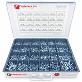 1466 Piece Hex Washer Head Tek / Self Drilling Screw Zinc Assortment Kit
