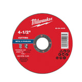 Milwaukee 49-94-0005 4-1/2" x .045" x 7/8" Metal Cut Off Wheel -Type 1
