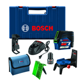 Bosch, GCL100-80CG, Cross-Line Laser, 12 V, Green Beam, 100 ft Range, ±1/8 in Accuracy, Smart Pendulum System