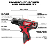 Milwaukee 2492-24 M12 Cordless LITHIUM-ION 4-Tool Combo Kit
