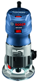 Bosch, GKF125CEN, Palm Router, 1.25 hp; 7 A, 16,000 to 35,000 RPM, Fixed Base