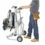 Bosch, T4B, Miter Saw Stand, 300 lbs Capacity, Steel, Adjustable Out Feed 12 in, Material Support 18 ft