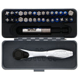 Wiha 76889 32 PIECE GOBOX TERMINATORBLUE IMPACT BIT SET WITH MINI RATCHET