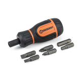 CRESCENT CMBS61R Stubby Ratcheting Multi Bit Driver 6 in 1