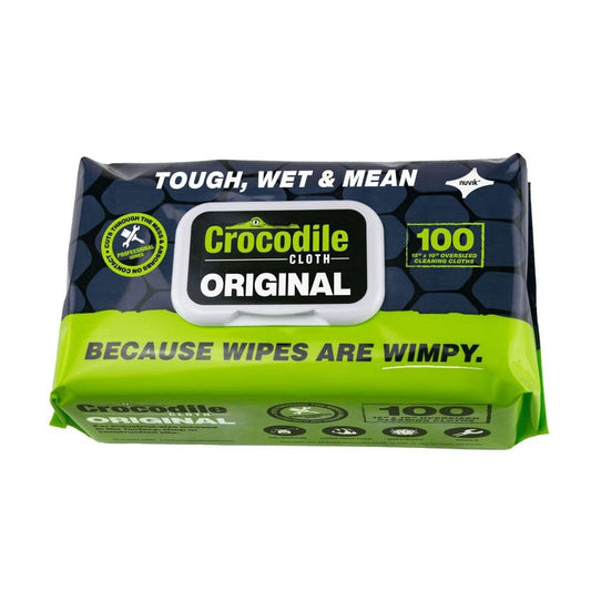 Crocodile Cloth Original Oversized Cleaning Cloths 1 Pack/100 Huge Cloths 5900-100