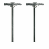 Bosch, 428-02, Polishing Brush, Carbon Steel Wire, 3/4 in, Yellow, 1.75 in Overall Length, 0.125 in Shank Diameter, 2 Pack