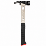 Martinez Tools 4125 M4 Titanium Handle 12oz Smooth Steel Wide Claw Head Curved Grip Finish Hammer - Signature Series
