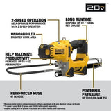 DeWalt DCGG581B 20V MAX* 2-Speed Grease Gun (Tool Only)