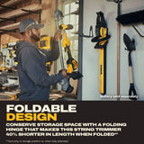 DeWalt DCST926B 20V MAX Brushless Foldable String Trimmer (Bare Tool)