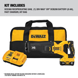 DEWALT, DCS368W1, Reciprocating Saw, 20 V, 8 Ah, Brushless, 1-1/8 in Stroke Length, 3000 SPM