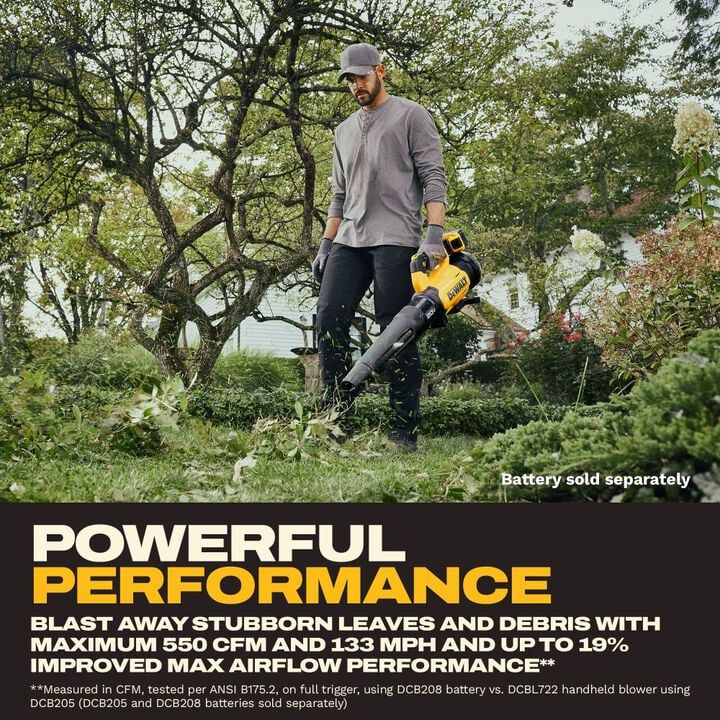 DEWALT 20V MAX XR Brushless Cordless Blower (Bare Tool) DCBL724B