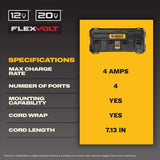 DEWALT DCB1404 4 AMP Multiport Charger