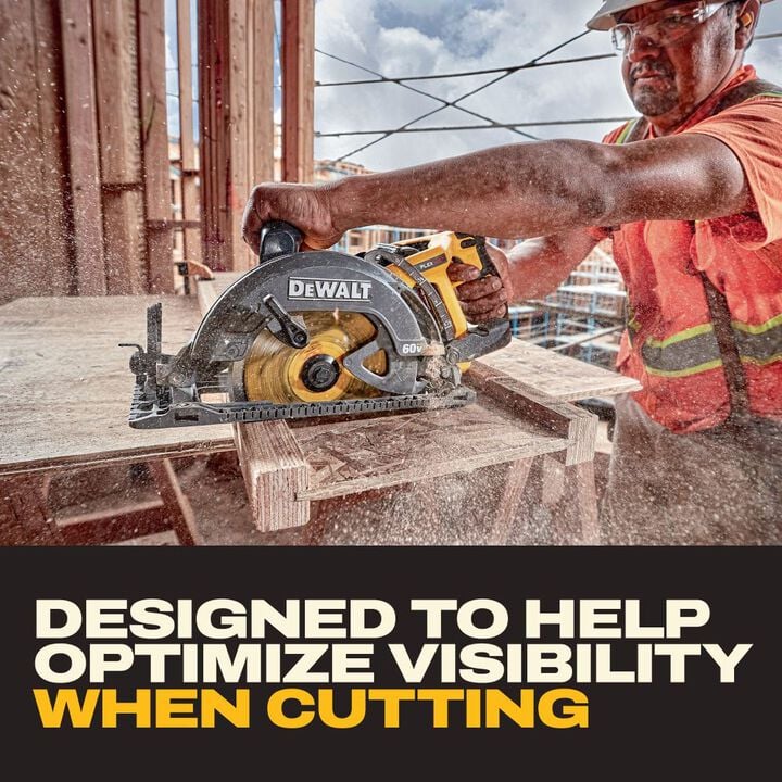 DEWALT 60V FLEXVOLT 7-1/4 Inch Circular Saw Tool-Connect Kit DCS587X1