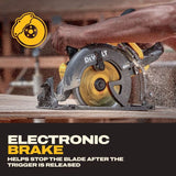 DEWALT 60V FLEXVOLT 7-1/4 Inch Circular Saw Tool-Connect Kit DCS587X1