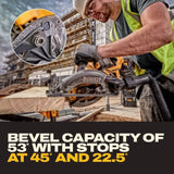 DEWALT 60V FLEXVOLT 7-1/4 Inch Circular Saw Tool-Connect Kit DCS587X1