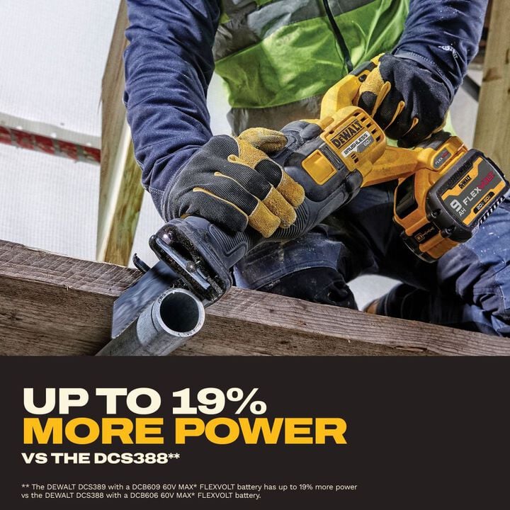 DEWALT FLEXVOLT 60V MAX Brushless Cordless Reciprocating Saw Kit DCS301X1