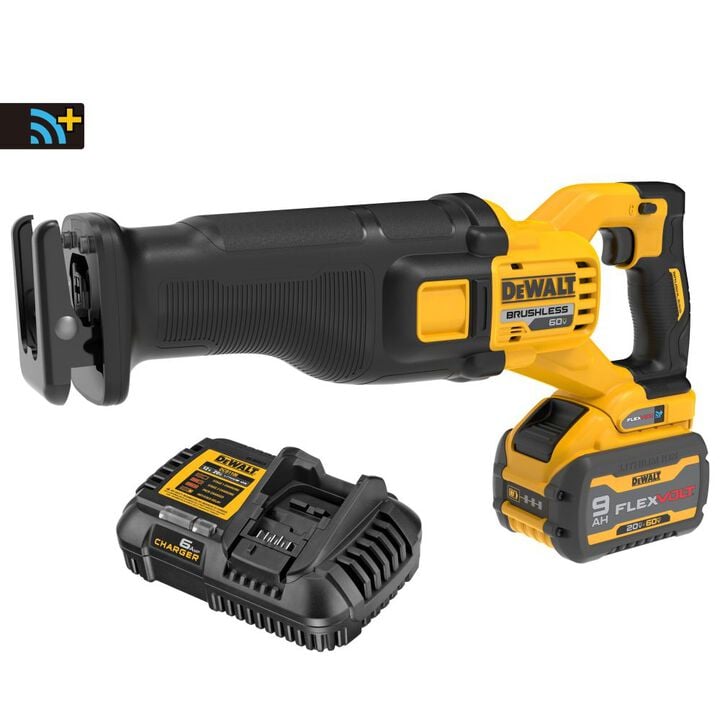 DEWALT FLEXVOLT 60V MAX Brushless Cordless Reciprocating Saw Kit DCS301X1