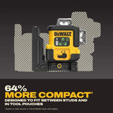 DeWalt DCLE14361GB USB-C Rechargeable 3x360 Degree Green Line Laser