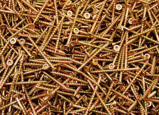 (3500) Torx T25 Star Flat Head 8 x 2 Yellow Zinc Type 17 Wood Screw BULK XT820Y