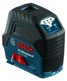 Bosch, GCL 2-160, Cross-Line Laser, 165 ft Maximum Distance; 65 ft Range; IP54; 360° Mount Rotation