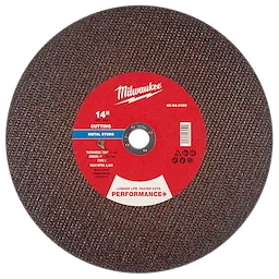 Milwaukee 49-94-0160 14" x 7/64" x 1" Performance+ Metal Cut Off Wheel - Type 1 - Stud Cutter