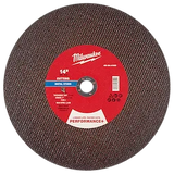 Milwaukee 49-94-0160 14" x 7/64" x 1" Performance+ Metal Cut Off Wheel - Type 1 - Stud Cutter