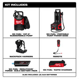 Milwaukee MXF211-1XC MX FUEL 1HP 2" Submersible Pump Kit