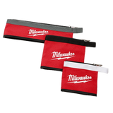 Milwaukee Tool, 48-22-8183, Zipper Pouch Set, Heavy Duty Canvas, 6 in; 8 in; 14 in, Water Resistant