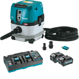 Makita GCV02PMU 40V max XGT Brushless 2.1 Gallon HEPA Filter Dry Dust Extractor Kit