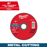 Milwaukee 49-94-0013 5" x .045" x 7/8" Metal Cut Off Wheel - Type 1
