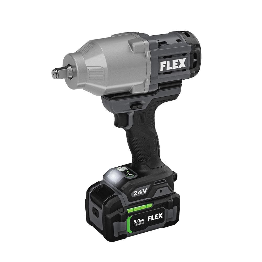 FLEX 24V 1/2-In. High Torque Impact Wrench Kit