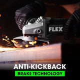 FLEX FX3171A-Z 24V 5-In. Variable Speed Angle Grinder With Paddle Switch (Bare Tool)