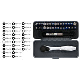 Wiha 76889 32 PIECE GOBOX TERMINATORBLUE IMPACT BIT SET WITH MINI RATCHET