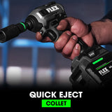 Flex FX1371A-1H 1/4" QUICK EJECT HEX IMPACT DRIVER WITH MULTI-MODE STACKED LITHIUM KIT