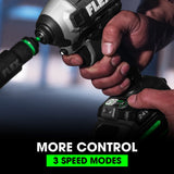 Flex FX1371A-1H 1/4" QUICK EJECT HEX IMPACT DRIVER WITH MULTI-MODE STACKED LITHIUM KIT