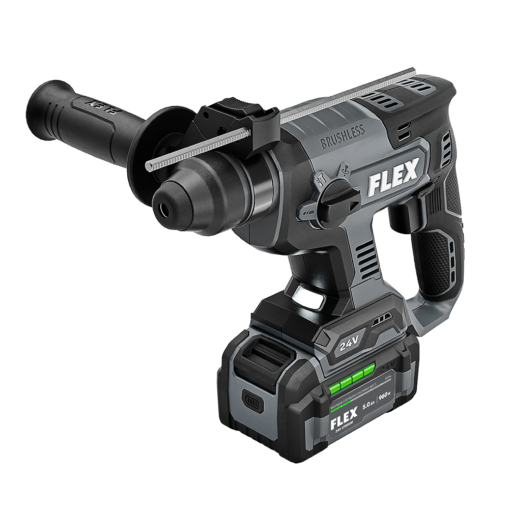 FLEX 24V 7/8" SDS PLUS ROTARY HAMMER KIT by FLEX - Bare Tool