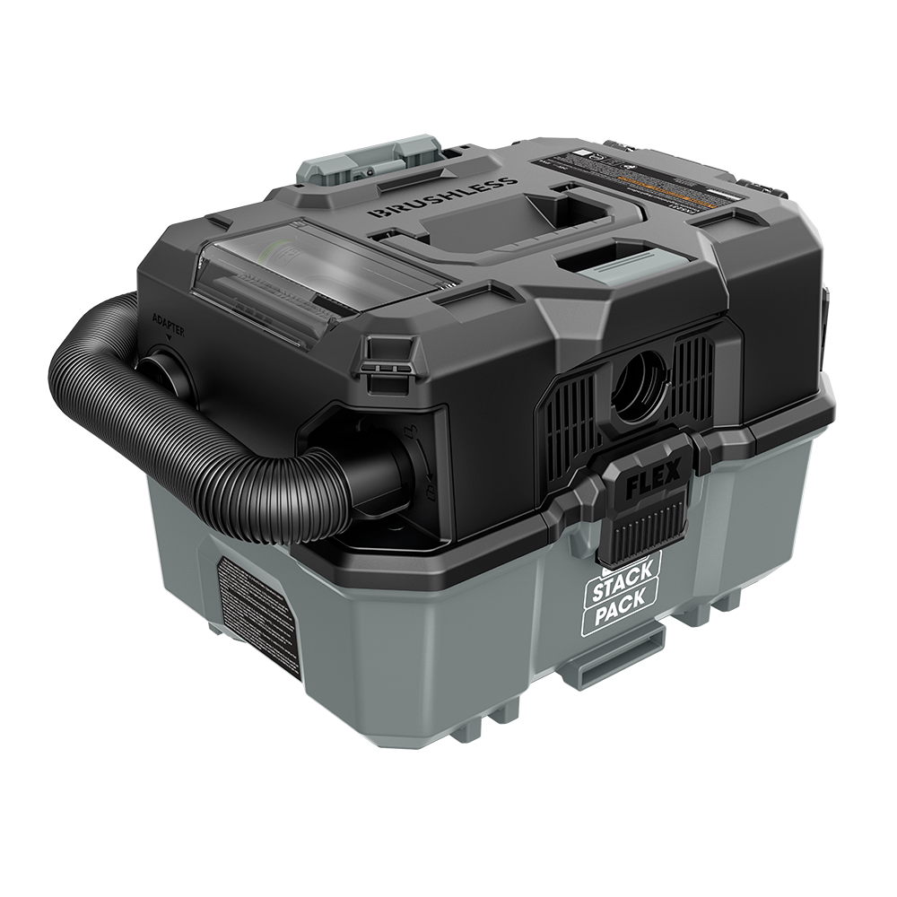 FLEX 24V STACK PACK 2.5 Gallon Wet/Dry Vacuum, Tool Only - Bare Tool