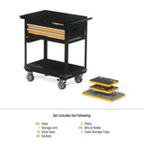 Gearwrench MEGAMOD194 194 Piece Mechanics Tool Set in Modular Foam Trays With Storage Unit