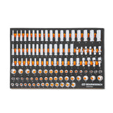 Gearwrench MEGAMOD358 358 Pc. Metric Mechanics Set in Foam Trays with Storage