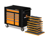 Gearwrench MEGAMODMRO 614 Piece Master Mechanics Hand Tool Set with Modular Foam Trays and Mobile Work Station
