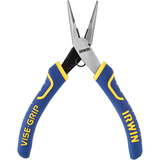 IRWIN, 2078905, Vise-Grip Pliers, Long Nose, 5-1/4 in, Nickel Chromium Steel, Spring-Loaded