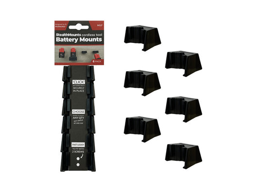 StealthMounts Milwaukee M12 Battery Mounts - Black